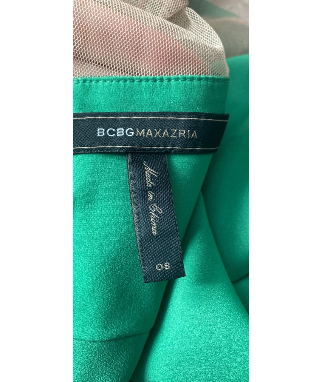BCBG MAXAZRIA Зеленые полиэстеровое коктейльное платье, фото 3
