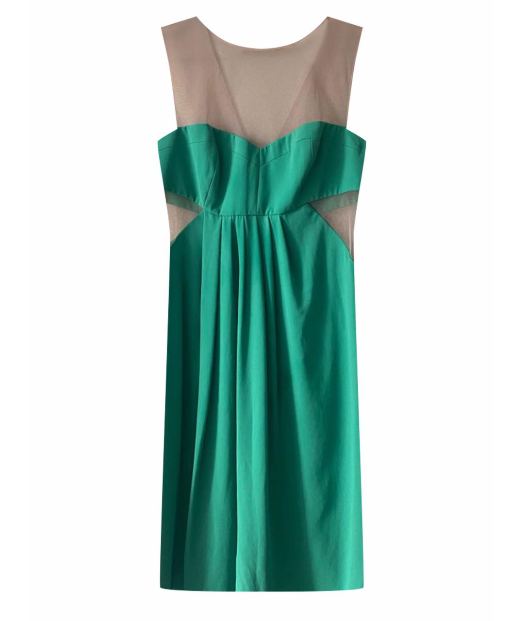 BCBG MAXAZRIA Зеленые полиэстеровое коктейльное платье, фото 1