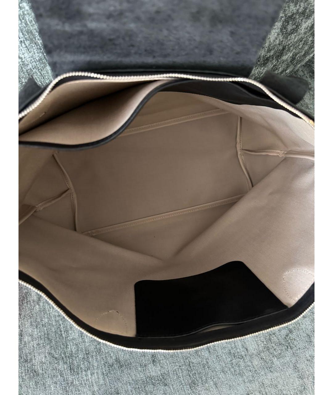 LONGCHAMP Черная кожаная сумка с короткими ручками, фото 4