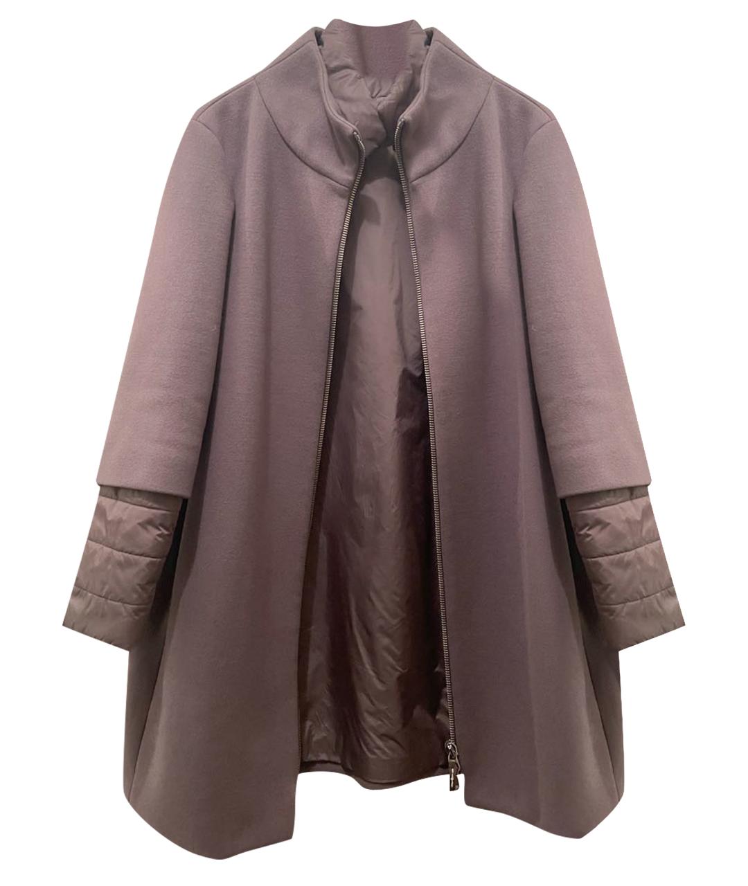 PESERICO Фиолетовое шерстяное пальто, фото 8