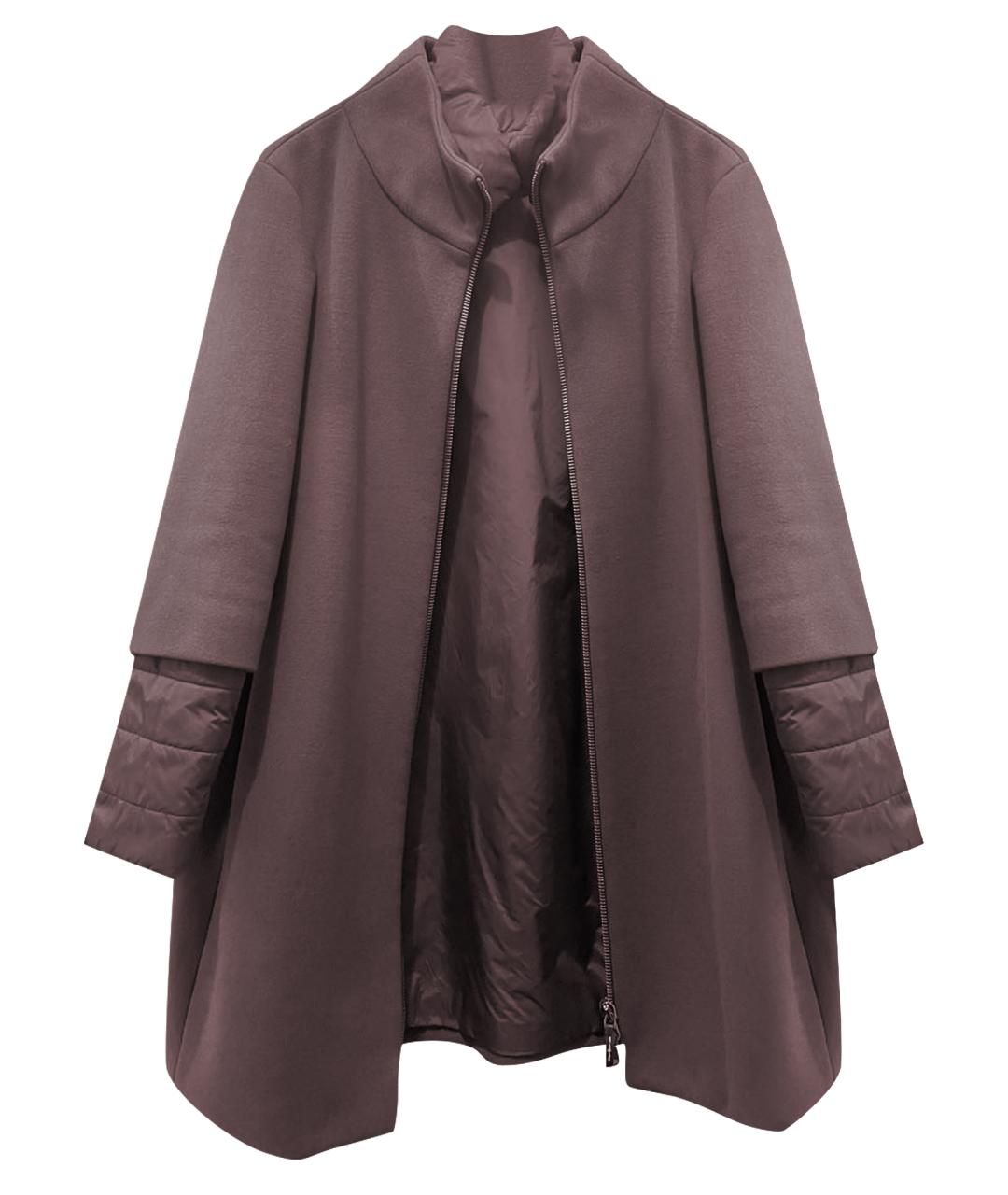 PESERICO Фиолетовое шерстяное пальто, фото 1