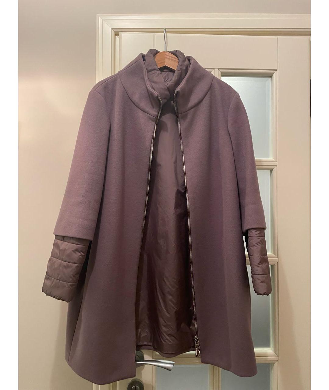 PESERICO Фиолетовое шерстяное пальто, фото 7