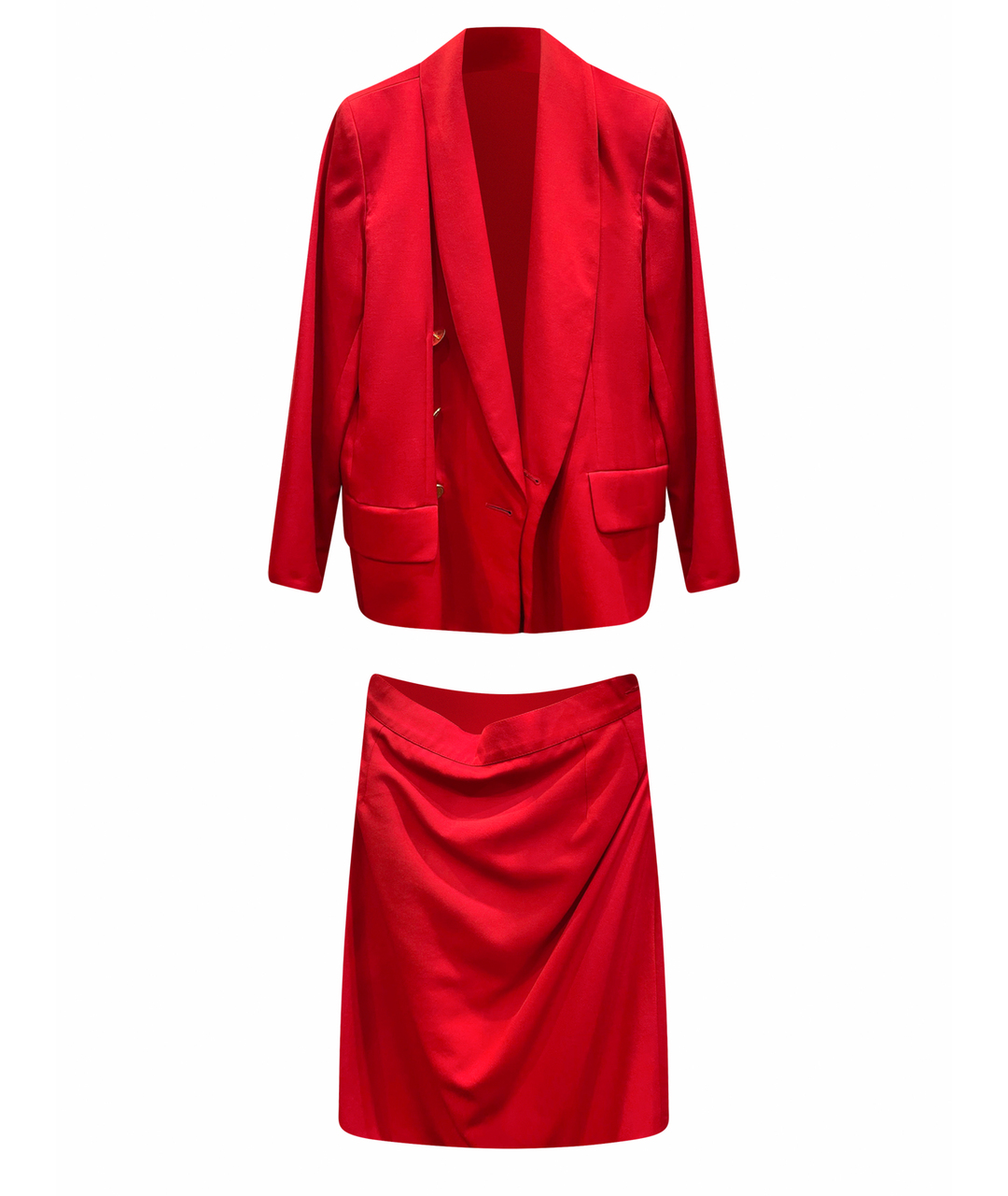 SAINT LAURENT Красный костюм с брюками, фото 1