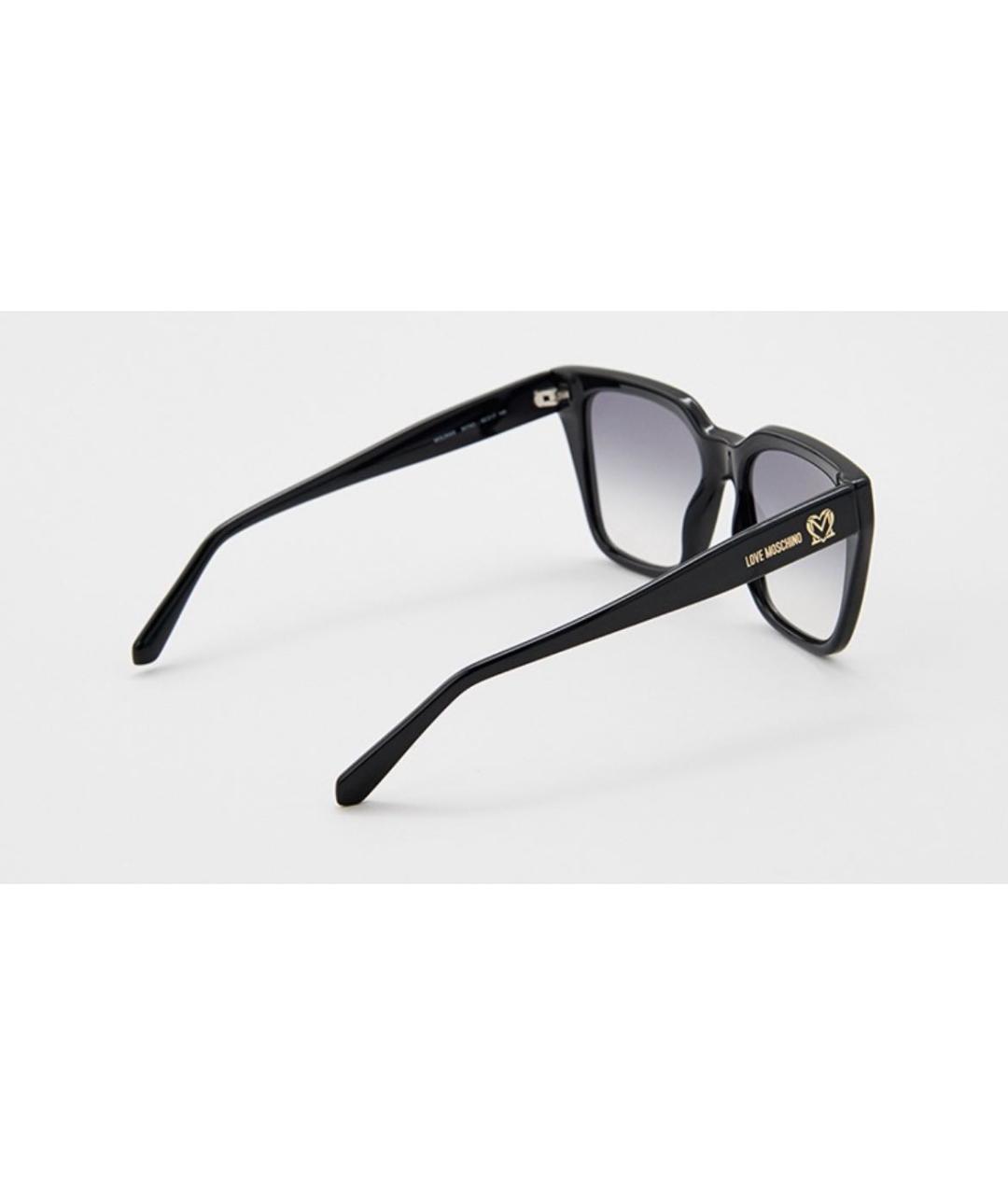 LOVE MOSCHINO Черные солнцезащитные очки, фото 4