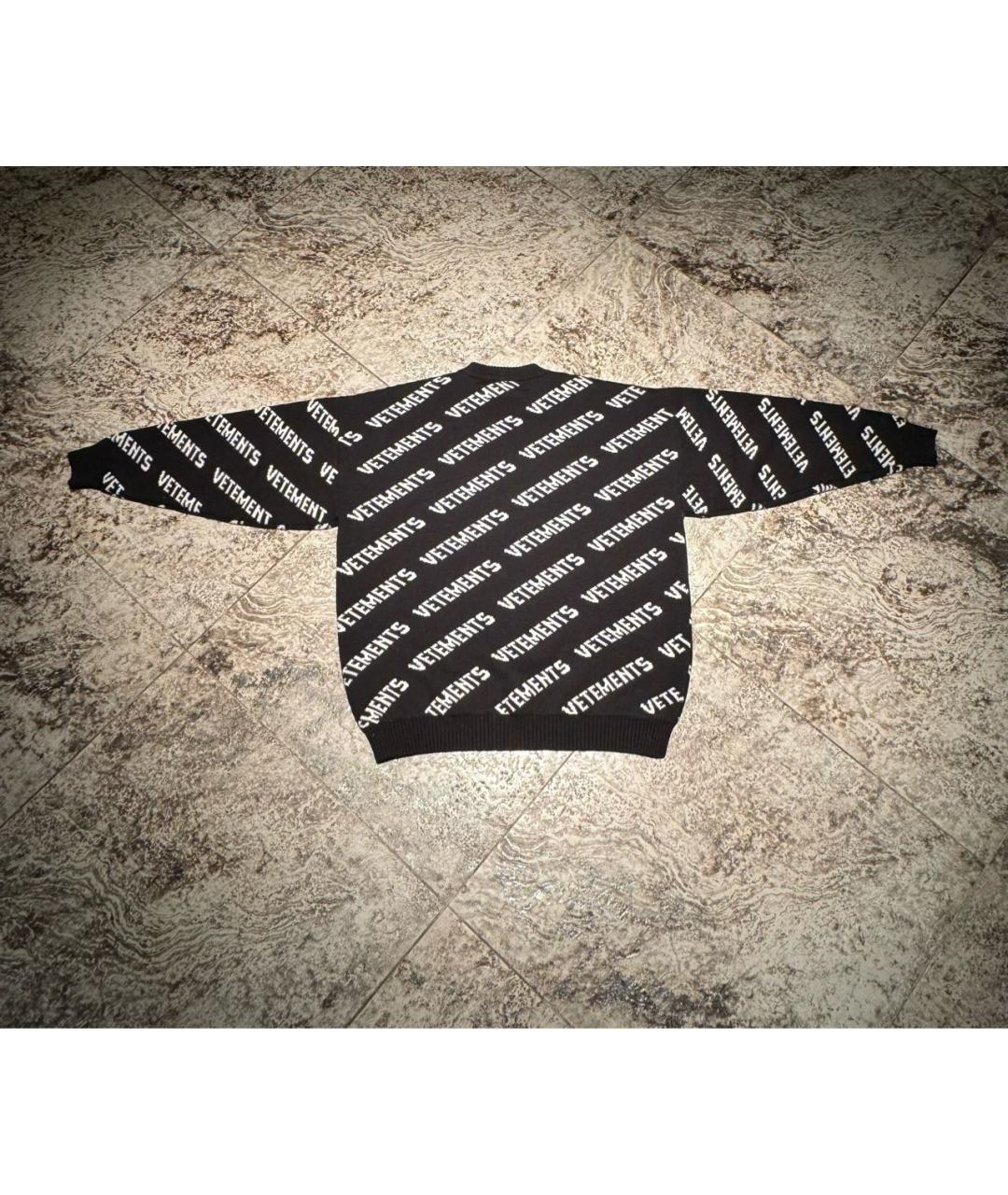 VETEMENTS Черный шерстяной джемпер / свитер, фото 3