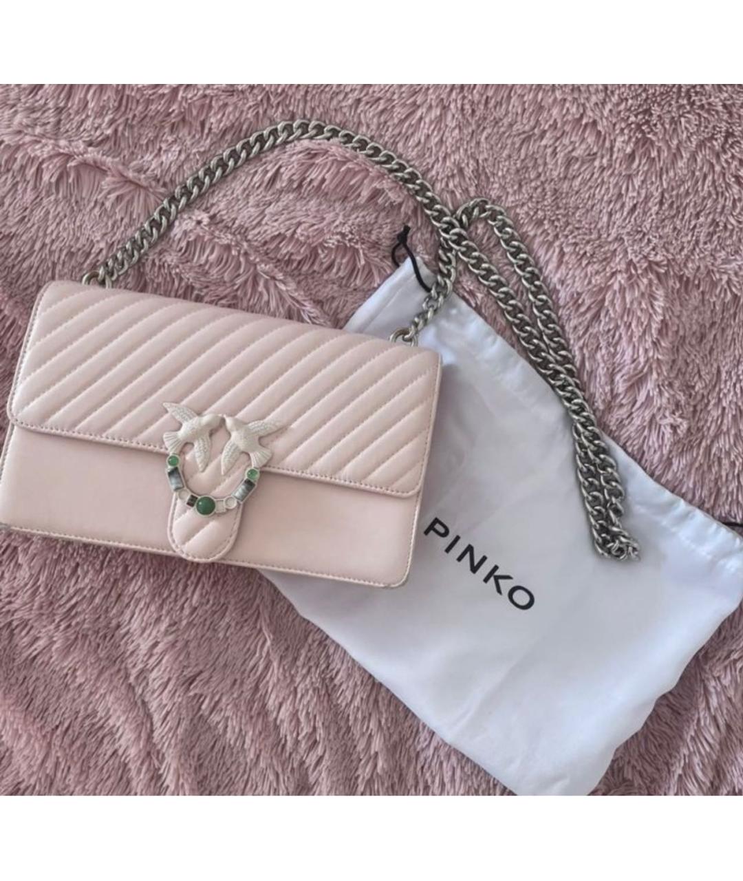 PINKO Розовая кожаная сумка через плечо для женщин – купить в интернет ...