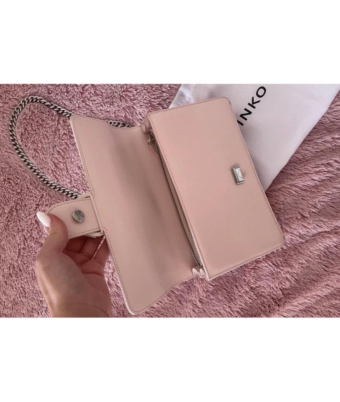 PINKO Розовая кожаная сумка через плечо для женщин – купить в интернет ...