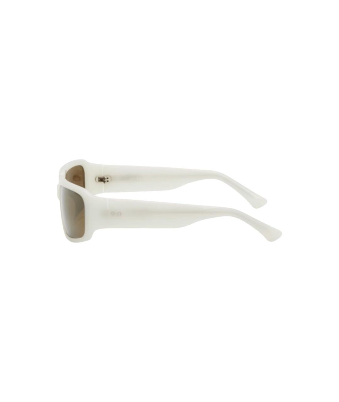 DRIES VAN NOTEN Белые пластиковые солнцезащитные очки, фото 3