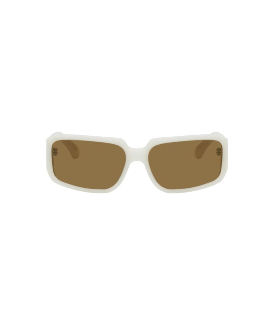 DRIES VAN NOTEN Белые пластиковые солнцезащитные очки, фото 5