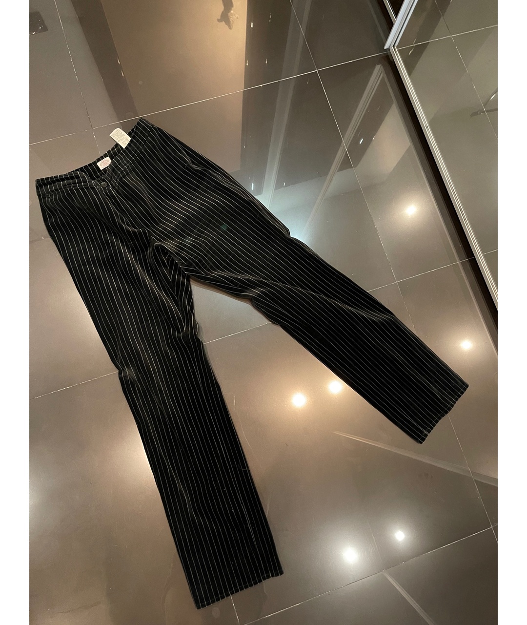 ARMANI JEANS Черный бархатный костюм с брюками, фото 4