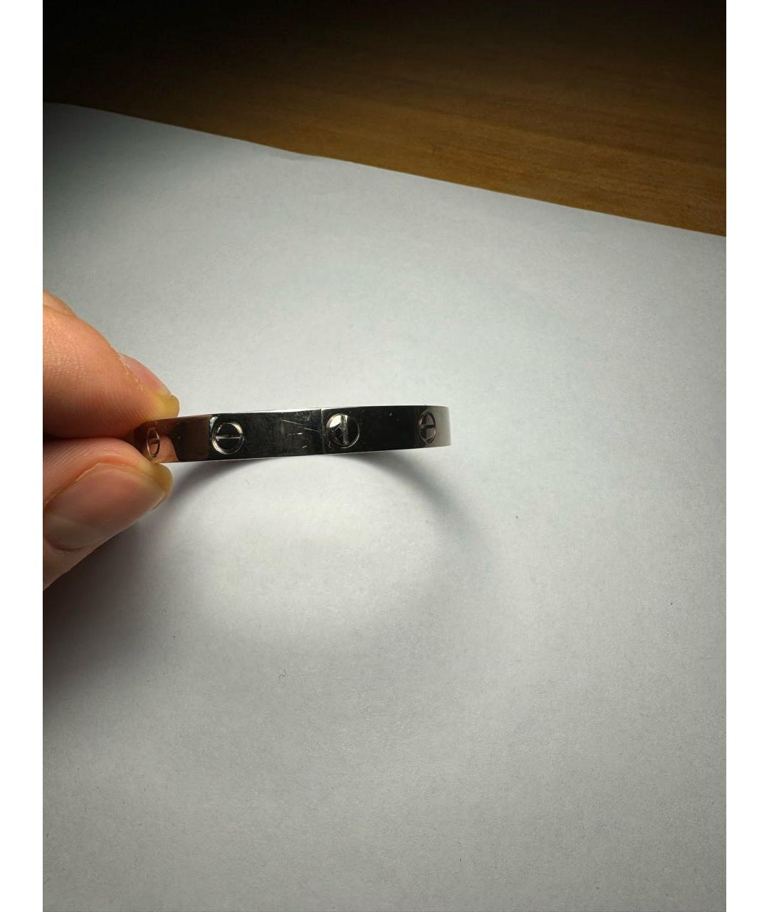 CARTIER Белый браслет из белого золота, фото 4