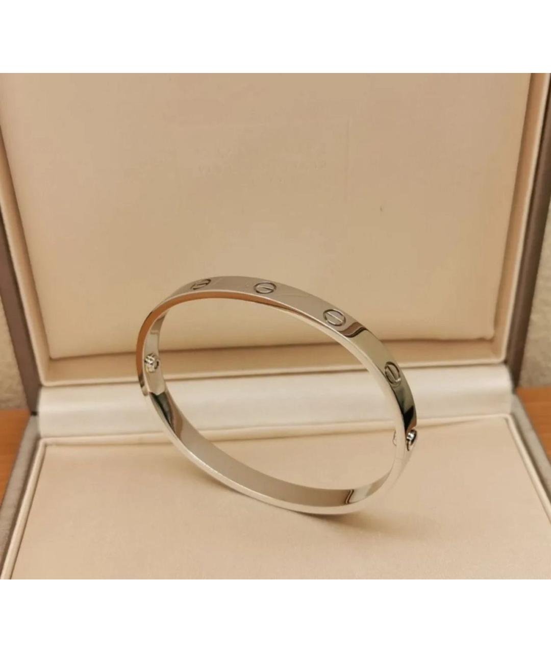 CARTIER Белый браслет из белого золота, фото 5