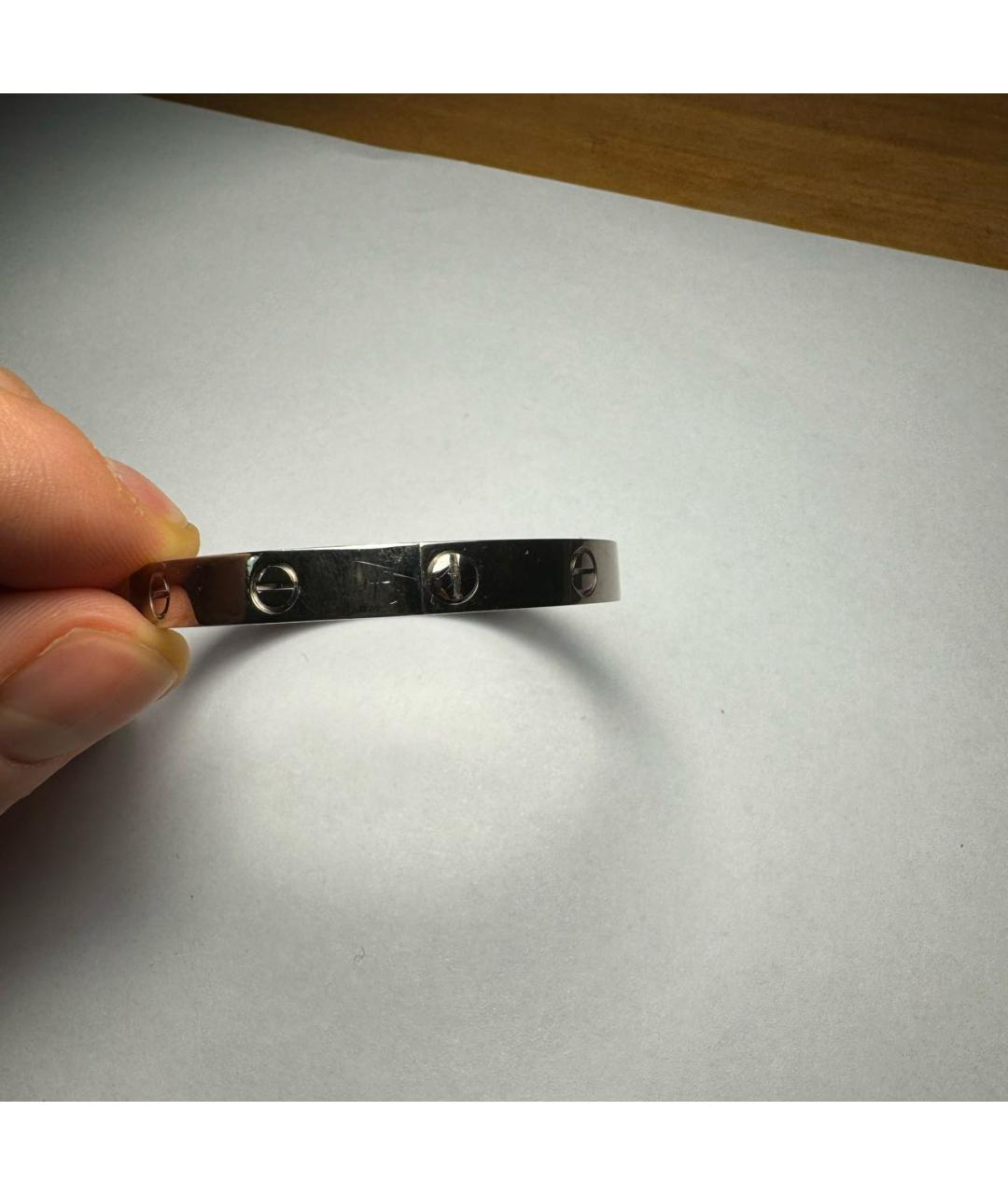 CARTIER Белый браслет из белого золота, фото 7