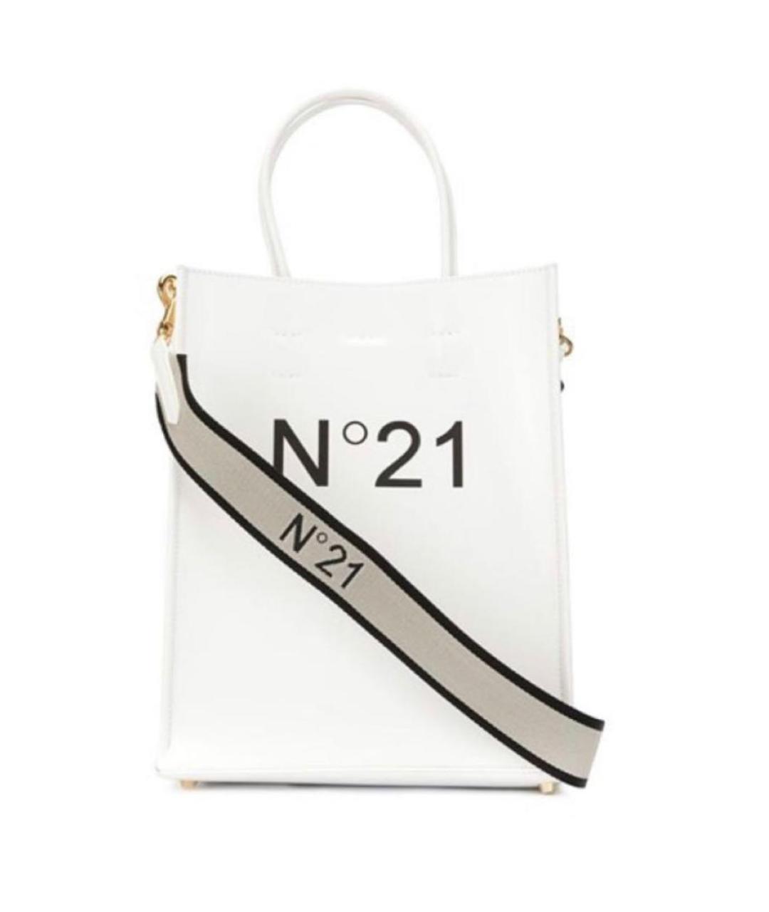 NO. 21 Белая сумка с короткими ручками, фото 1