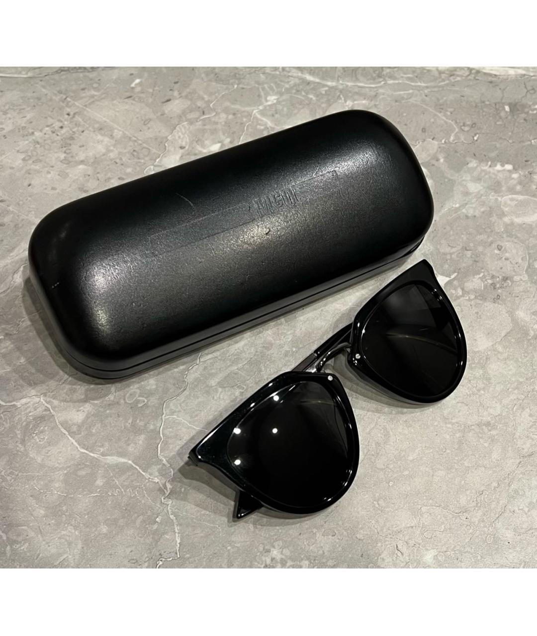 MCQ ALEXANDER MCQUEEN Черные пластиковые солнцезащитные очки, фото 5