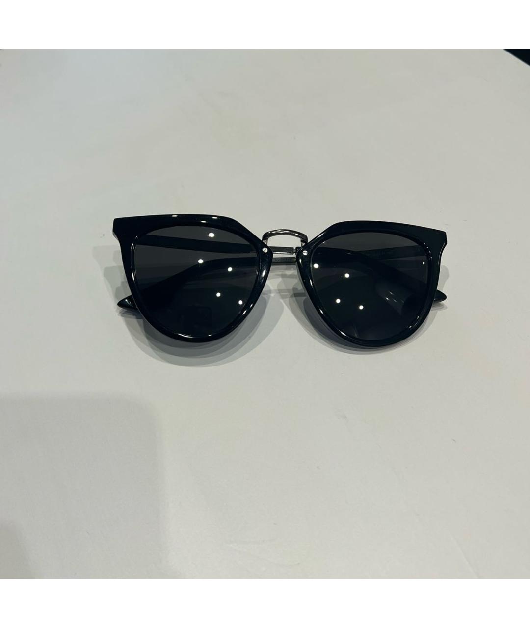 MCQ ALEXANDER MCQUEEN Черные пластиковые солнцезащитные очки, фото 4