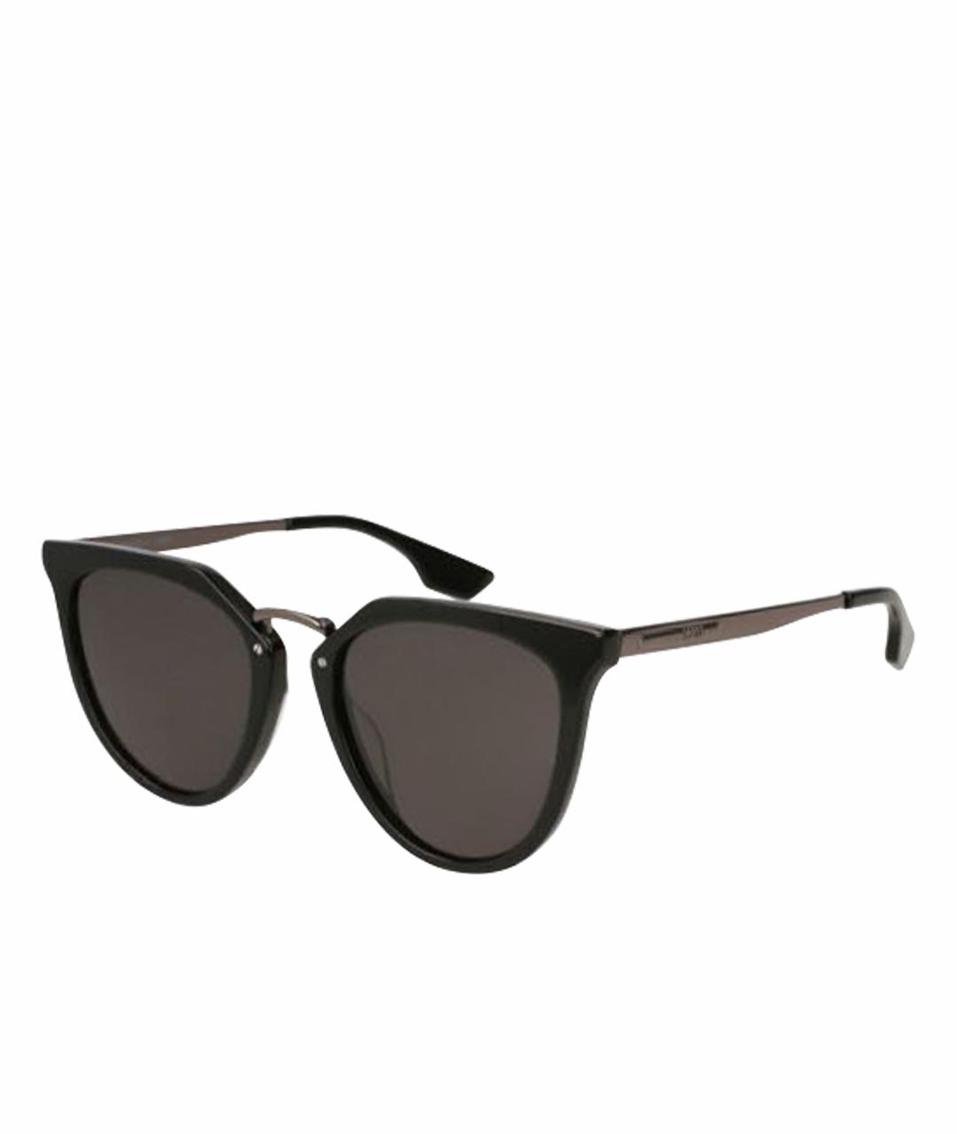 MCQ ALEXANDER MCQUEEN Черные пластиковые солнцезащитные очки, фото 1