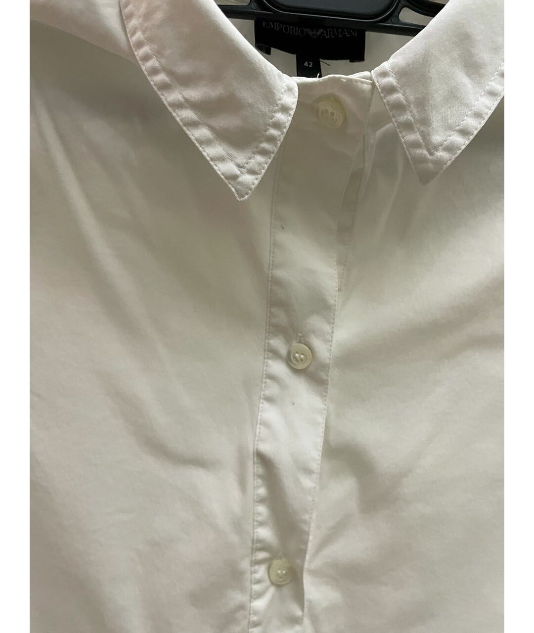 EMPORIO ARMANI Белая хлопковая рубашка, фото 3
