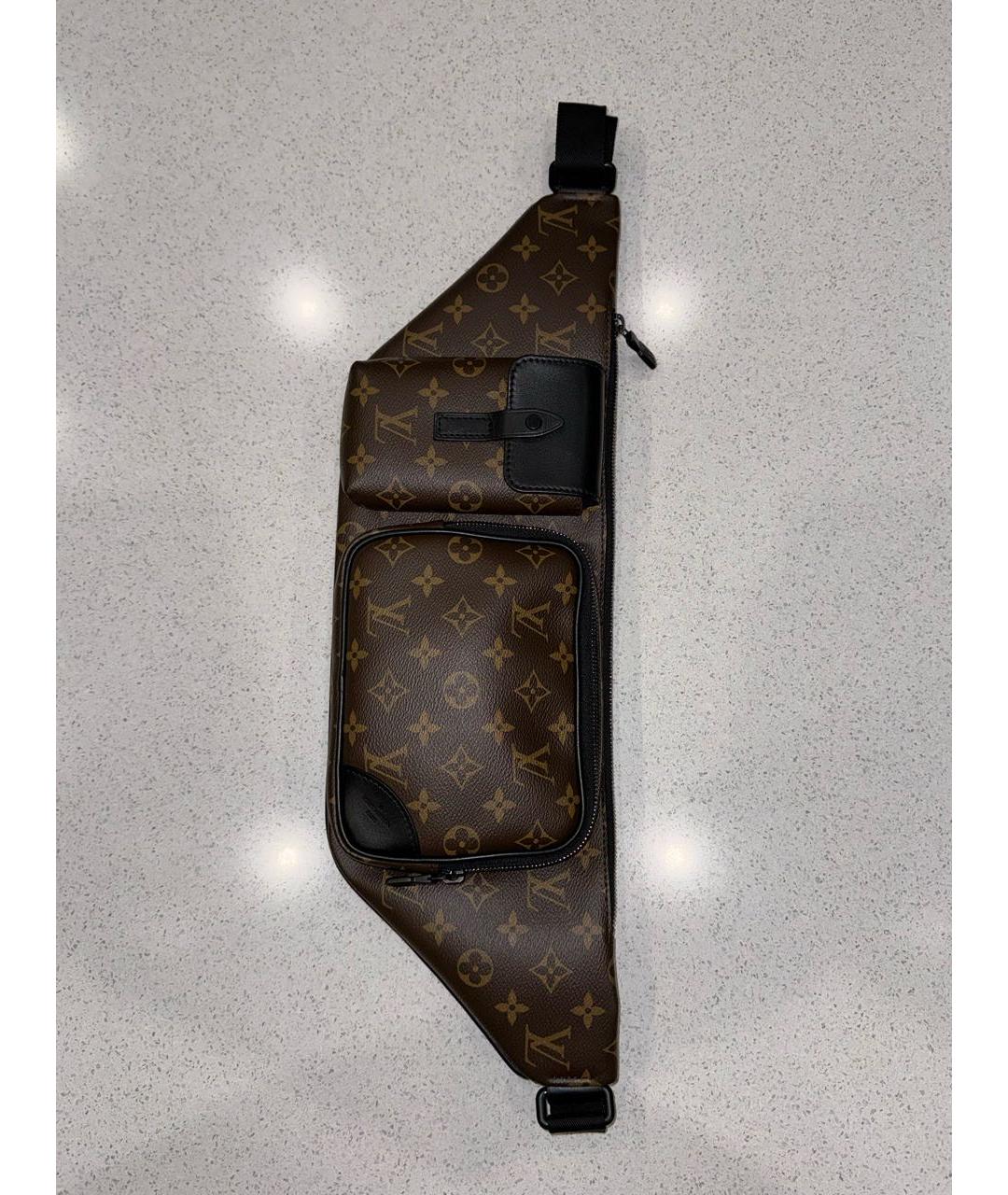 LOUIS VUITTON PRE-OWNED Коричневая поясная сумка, фото 9