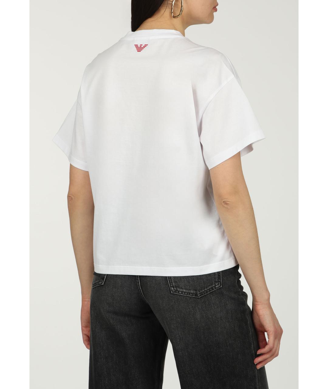 EMPORIO ARMANI Белая футболка, фото 4