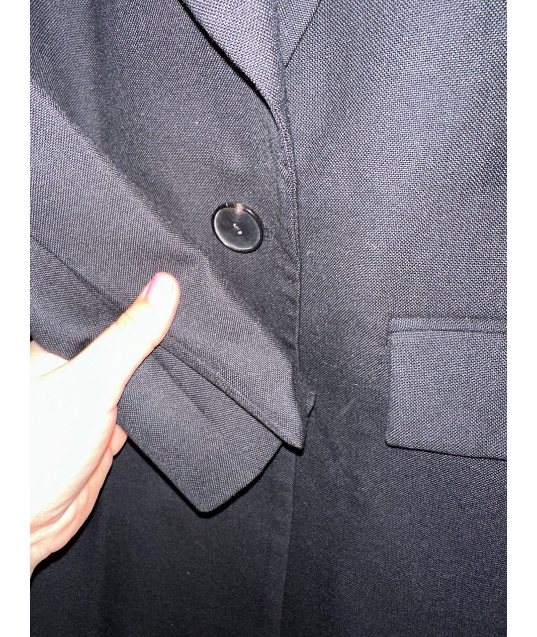 SANDRO Черный хлопковый жакет/пиджак, фото 4