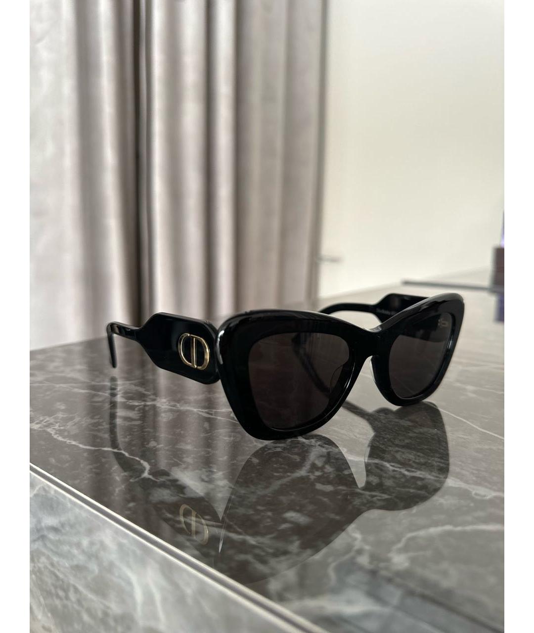 CHRISTIAN DIOR PRE-OWNED Черные пластиковые солнцезащитные очки, фото 5