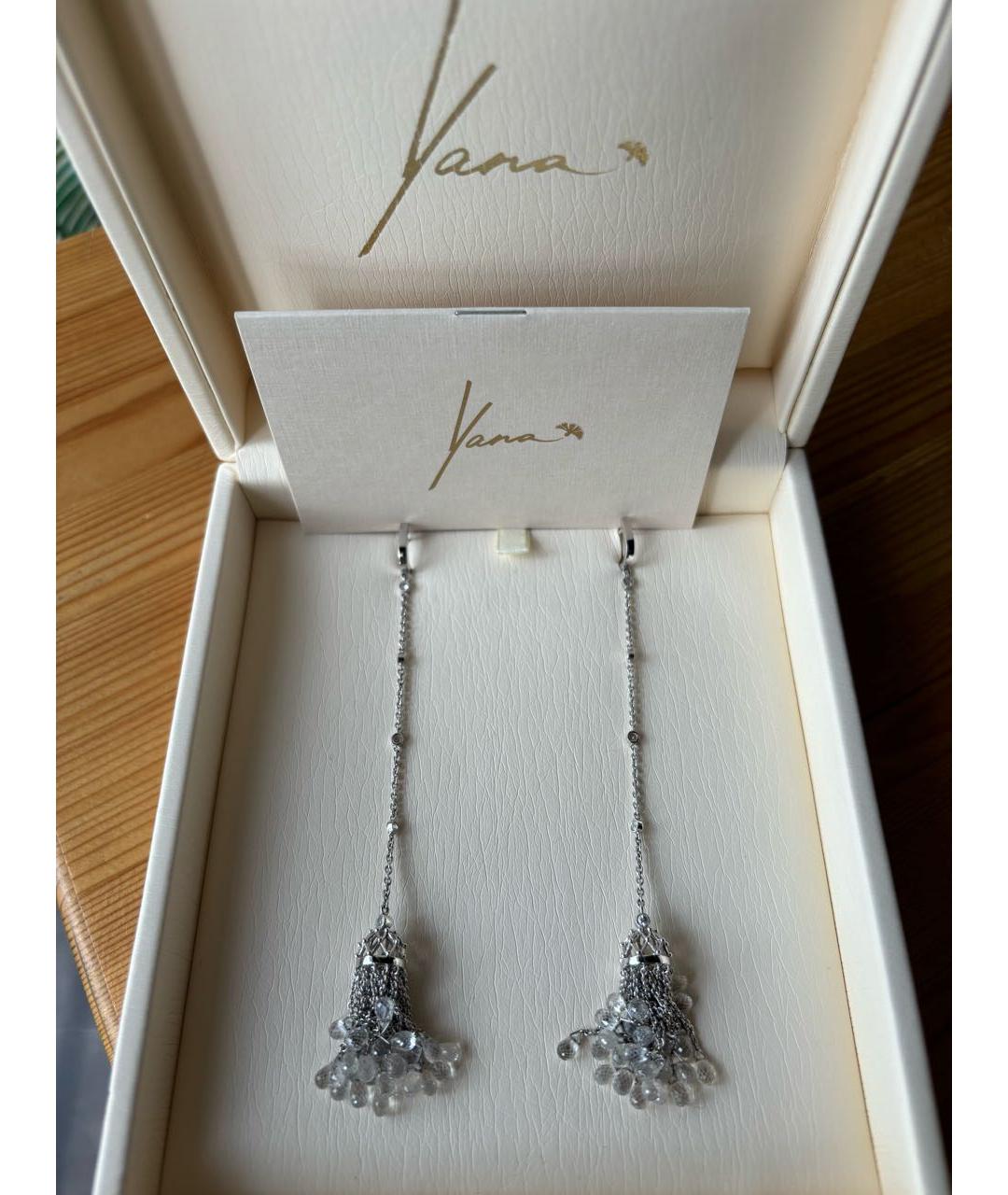 YANA JEWELLERY Белые серьги из белого золота, фото 2