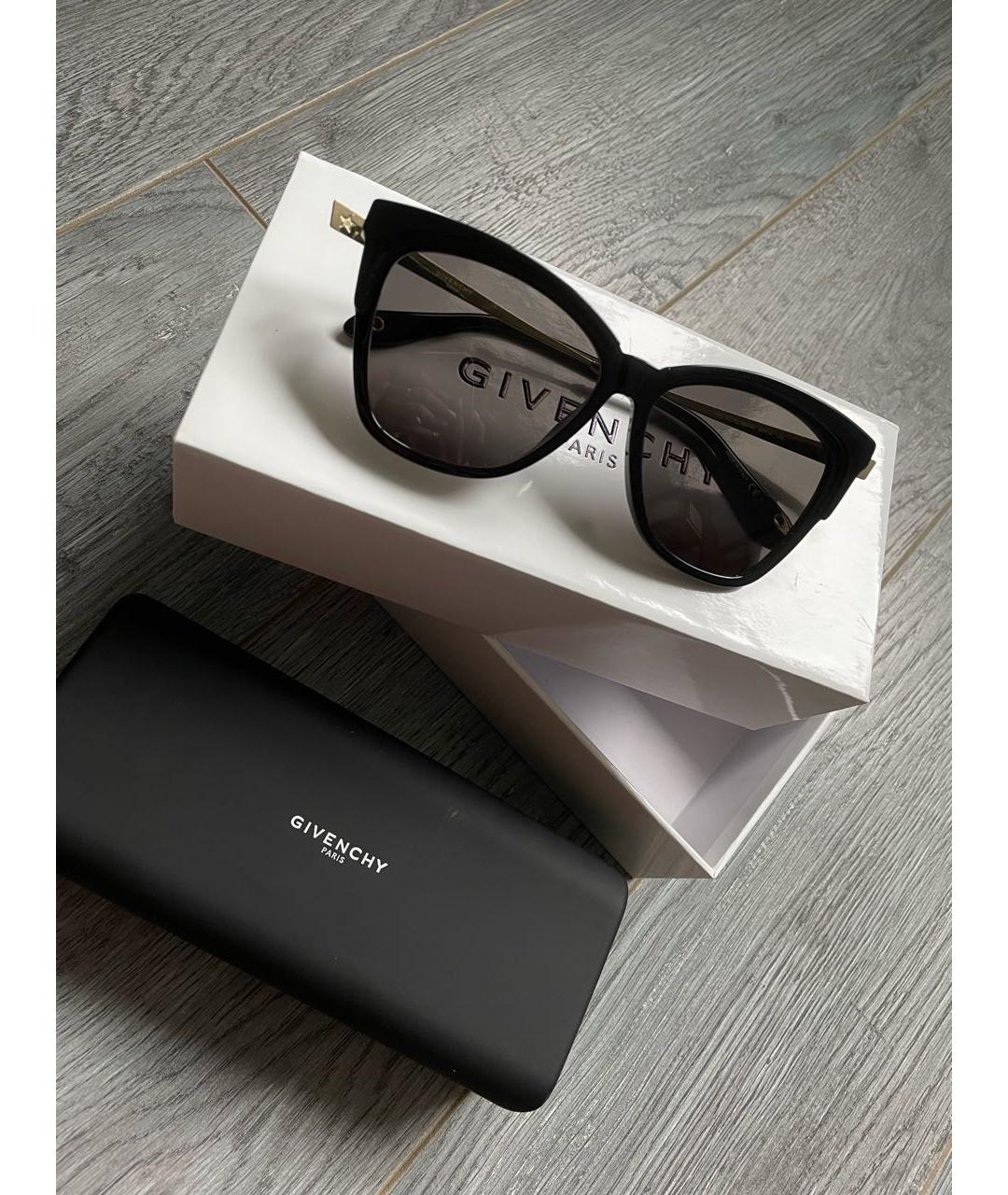 GIVENCHY Черные пластиковые солнцезащитные очки, фото 9