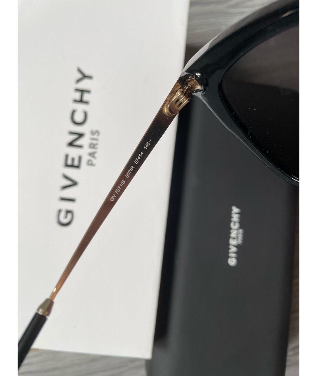 GIVENCHY Черные пластиковые солнцезащитные очки, фото 4