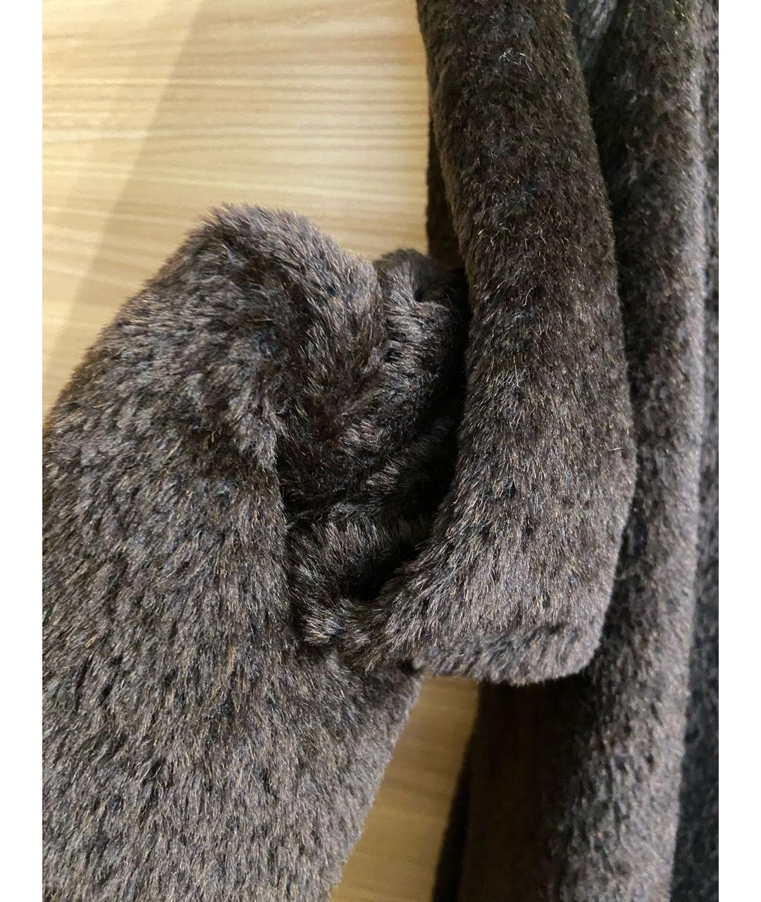 MAX MARA STUDIO Коричневое шерстяное пальто, фото 5