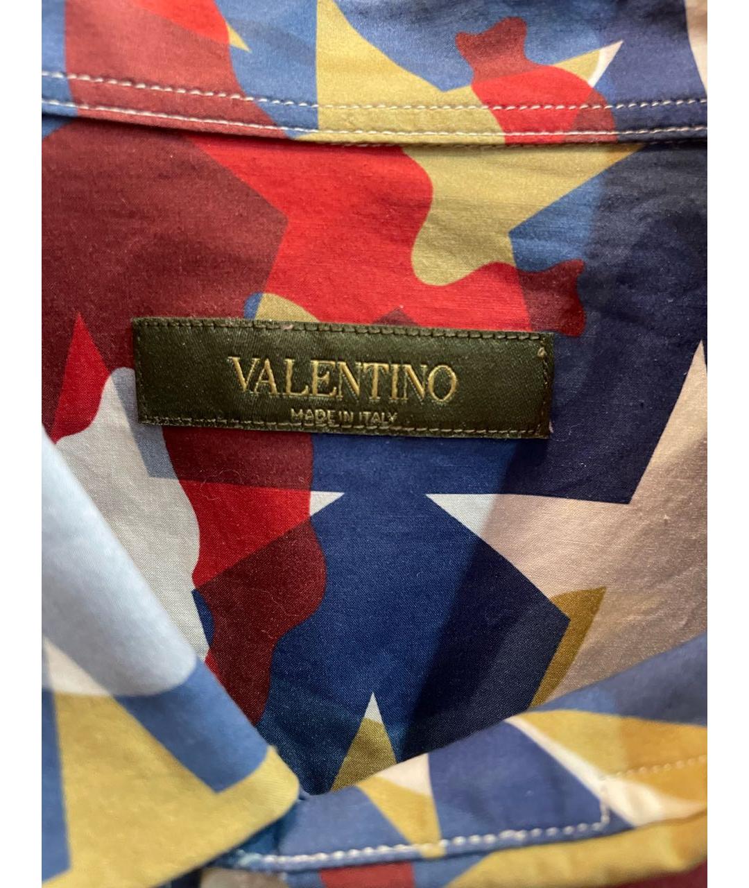 VALENTINO Мульти хлопко-полиэстеровая кэжуал рубашка, фото 3
