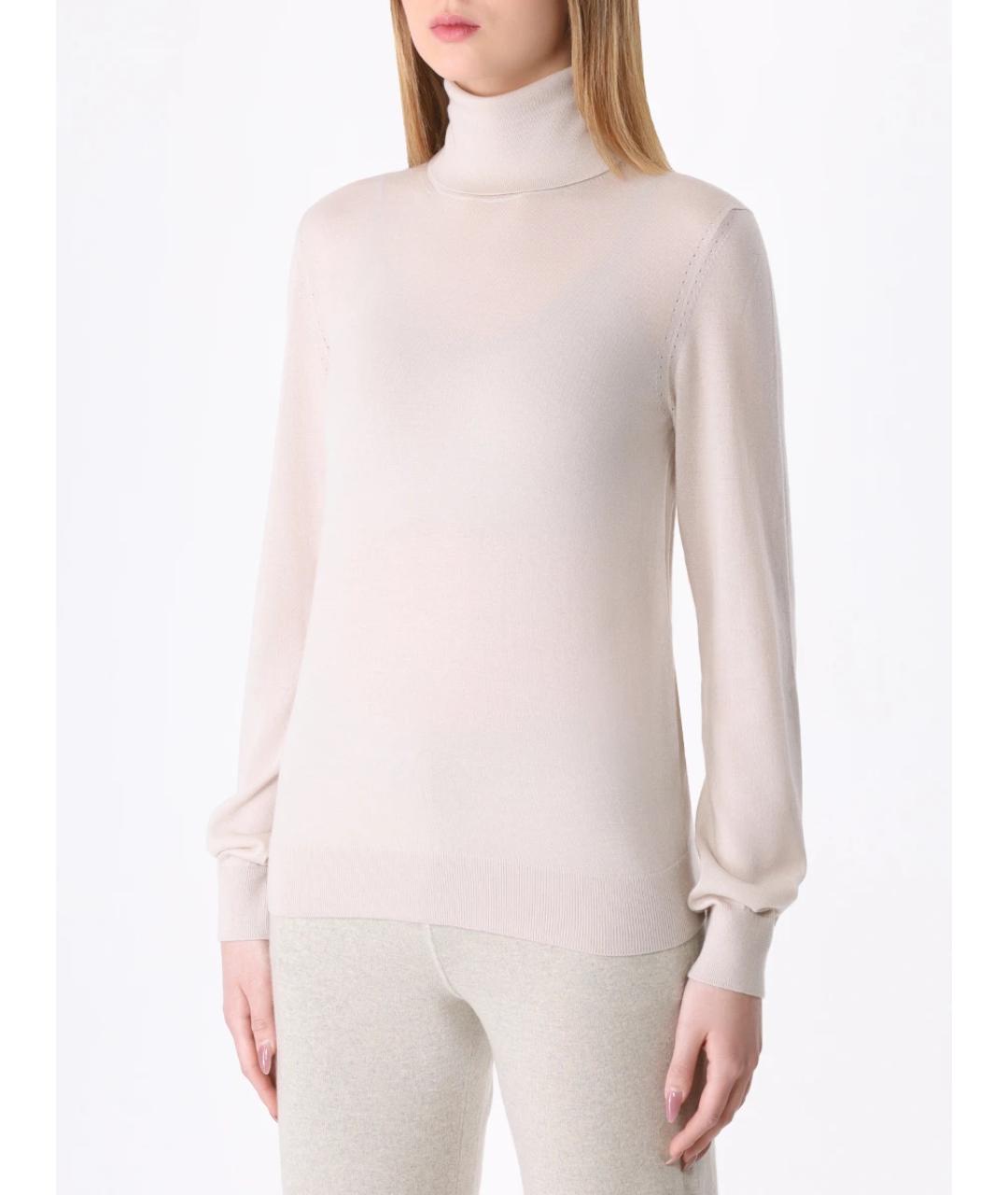 LORO PIANA Бежевая водолазка, фото 4