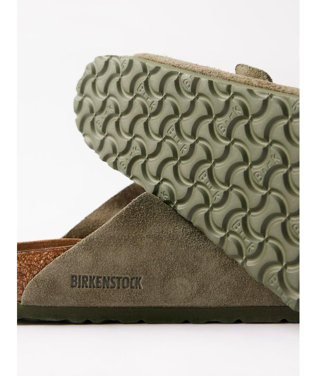 BIRKENSTOCK Зеленые замшевые сандалии, фото 7