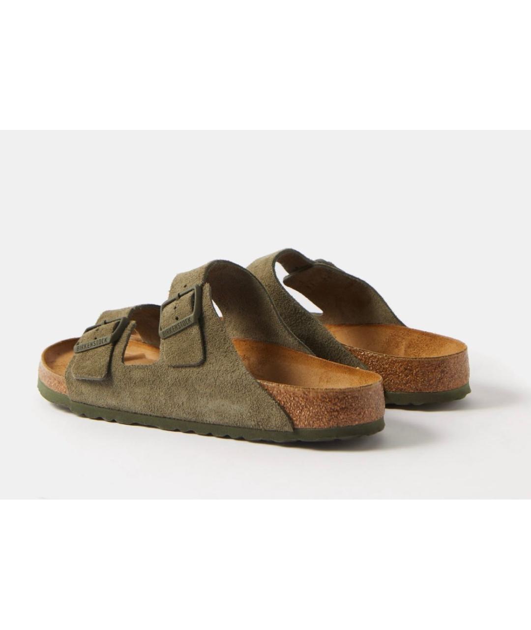 BIRKENSTOCK Зеленые замшевые сандалии, фото 3