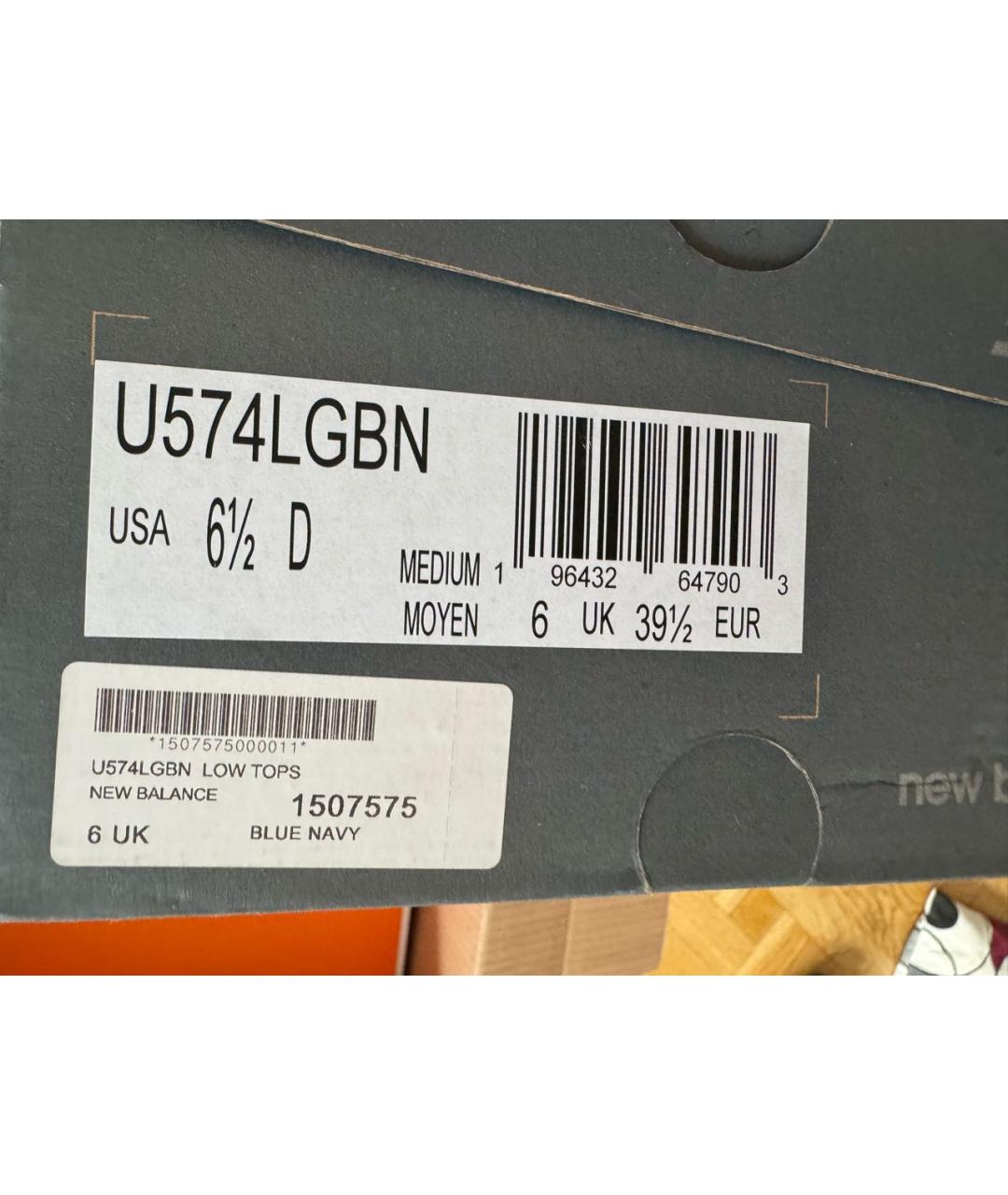 NEW BALANCE Темно-синие замшевые кроссовки, фото 8