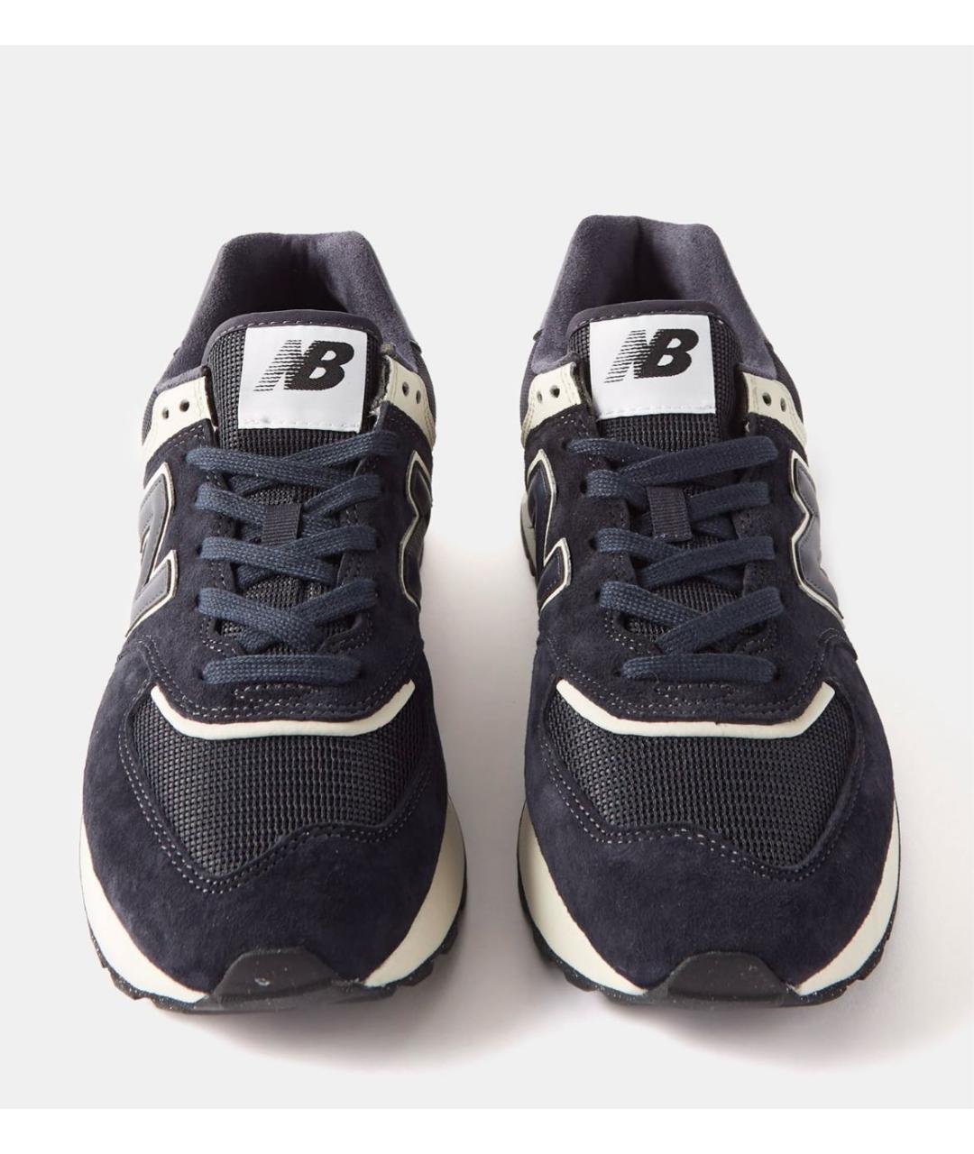 NEW BALANCE Темно-синие замшевые кроссовки, фото 2