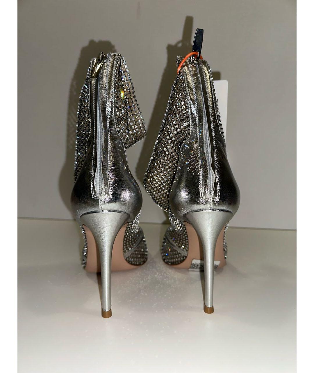 GIANVITO ROSSI Серебряные синтетические туфли, фото 5