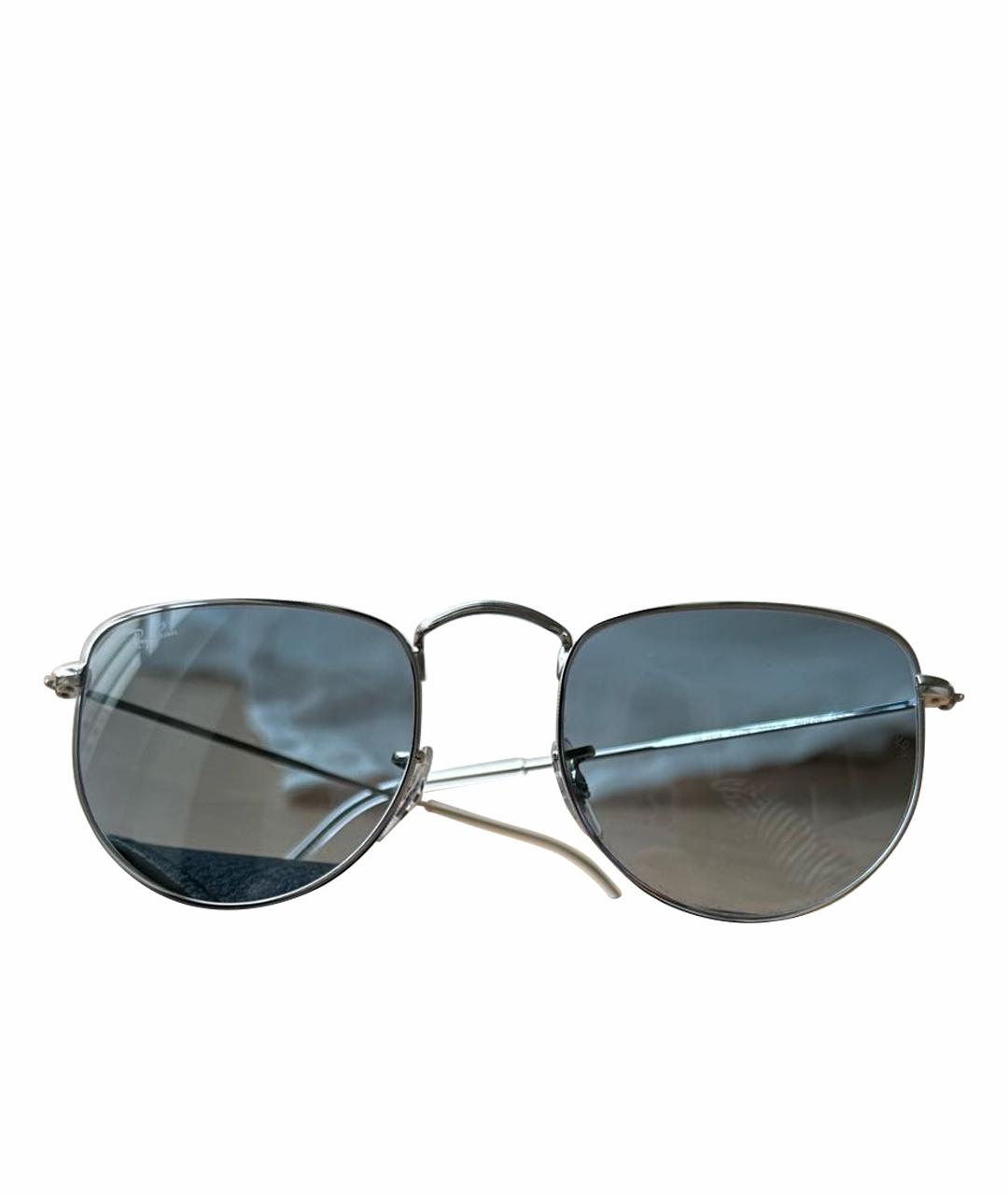 RAY BAN Голубые металлические солнцезащитные очки, фото 1
