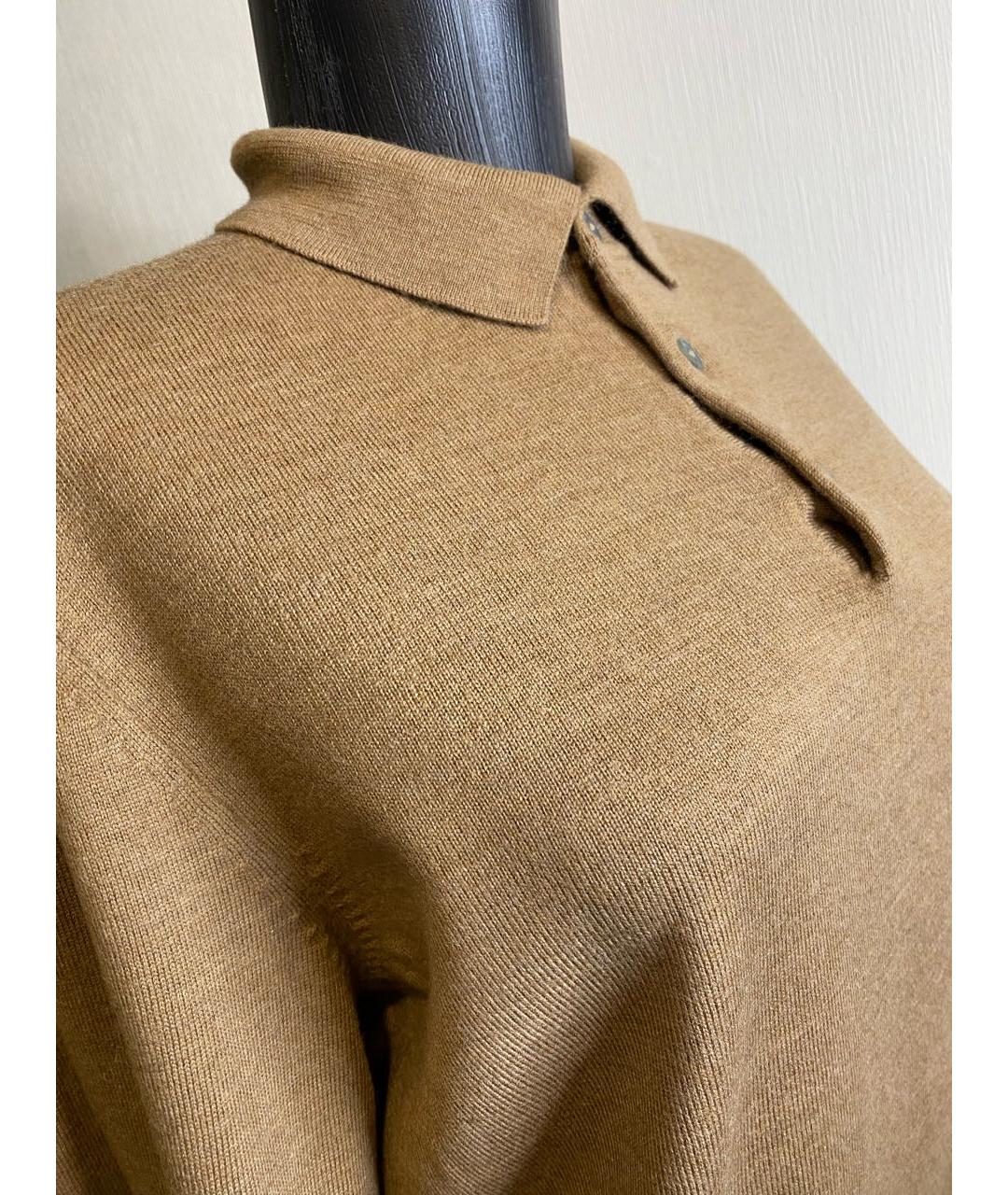 HUGO BOSS Коричневый шерстяной джемпер / свитер, фото 3