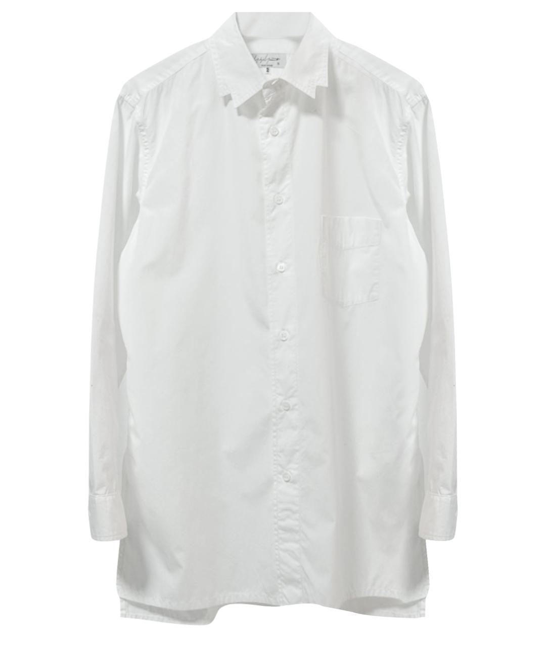 YOHJI YAMAMOTO Белая хлопковая кэжуал рубашка, фото 1
