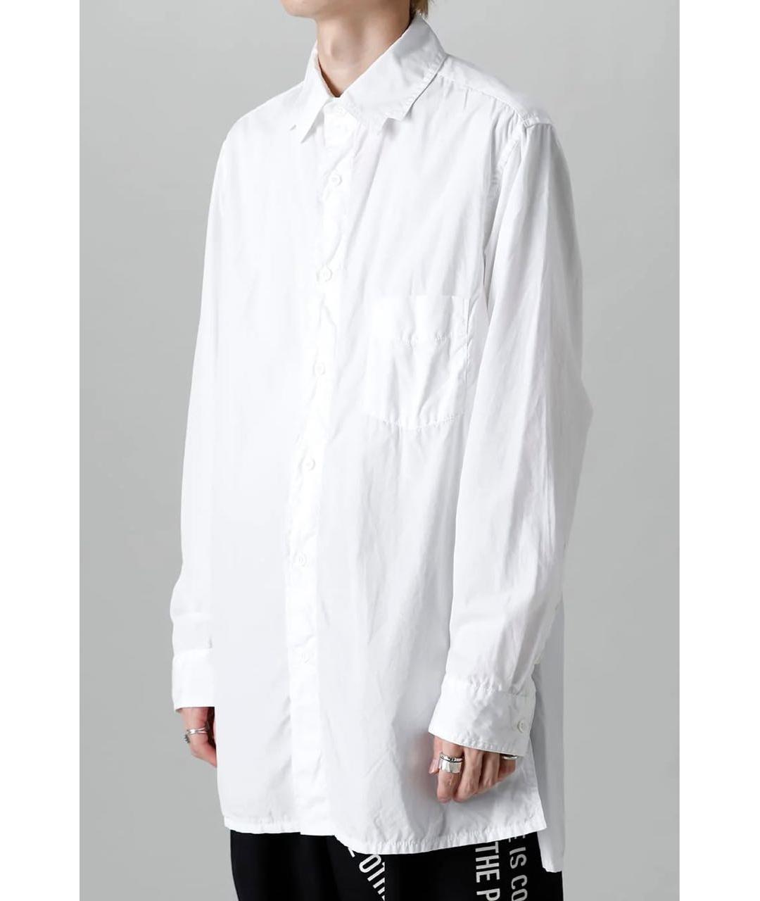 YOHJI YAMAMOTO Белая хлопковая кэжуал рубашка, фото 2