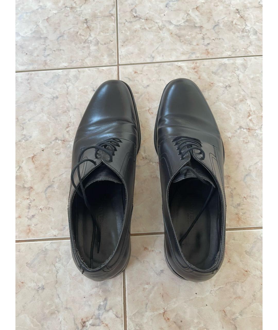 CORNELIANI Черные кожаные туфли, фото 3