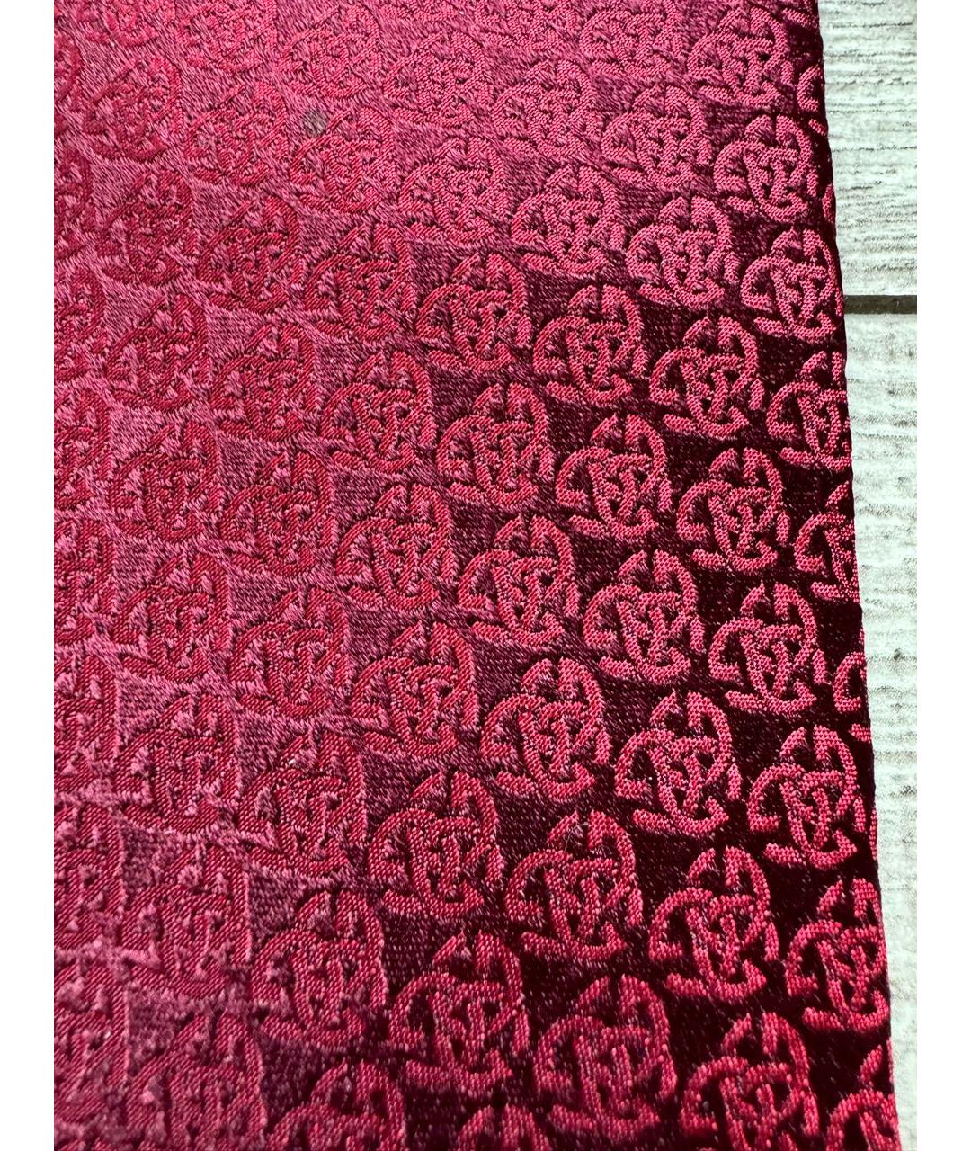 GUCCI Бордовый шелковый галстук, фото 3