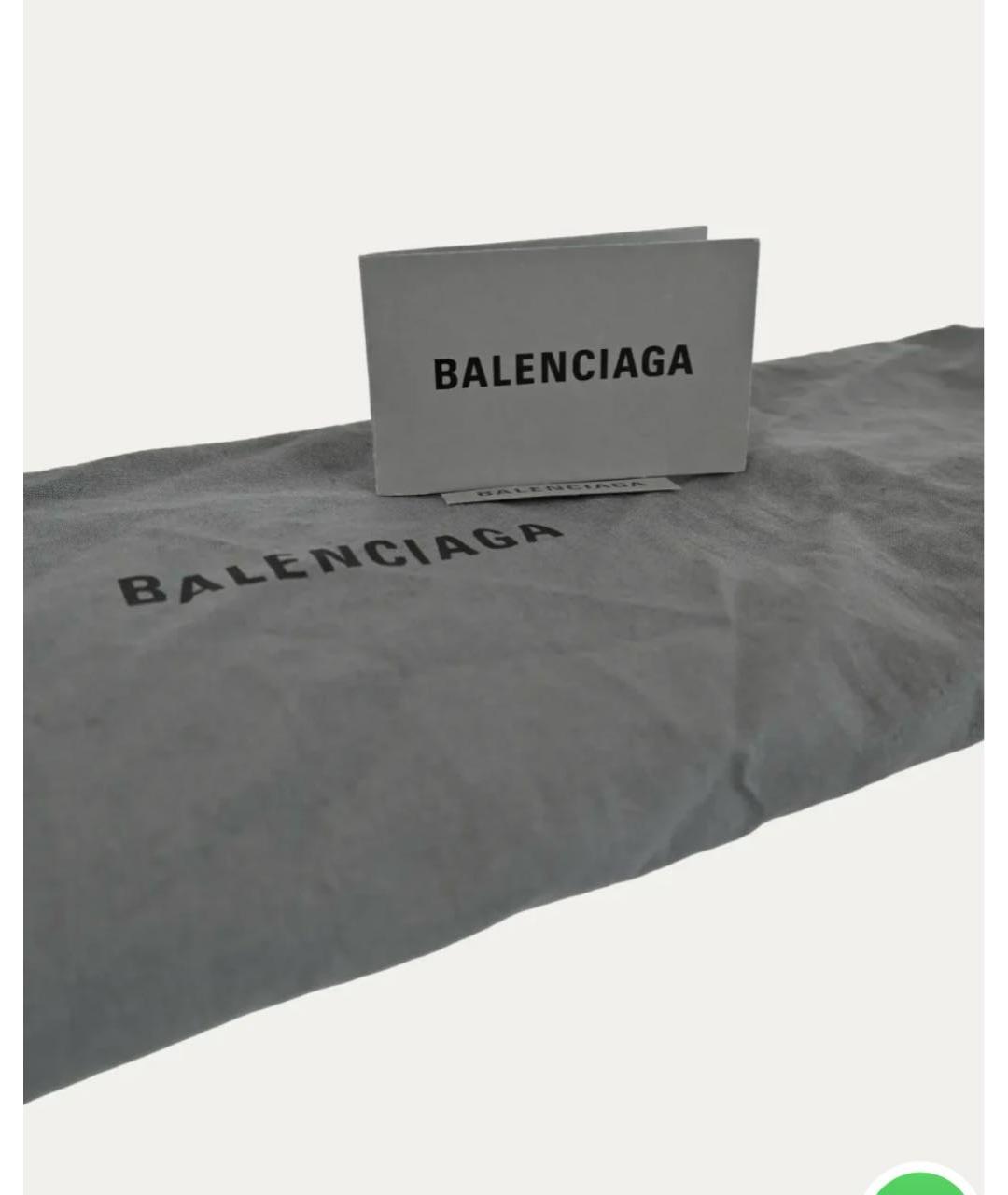 BALENCIAGA Темно-синяя деним сумка с короткими ручками, фото 8