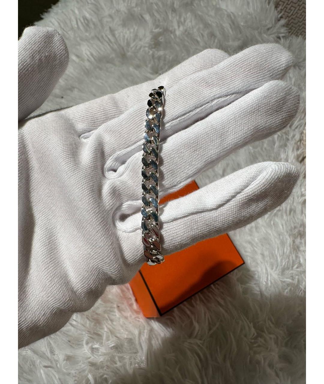 HERMES PRE-OWNED Серебрянный серебряный браслет, фото 3