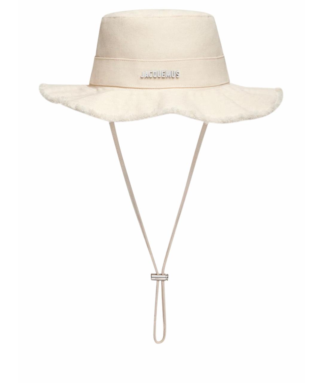 JACQUEMUS Бежевая хлопковая панама, фото 1
