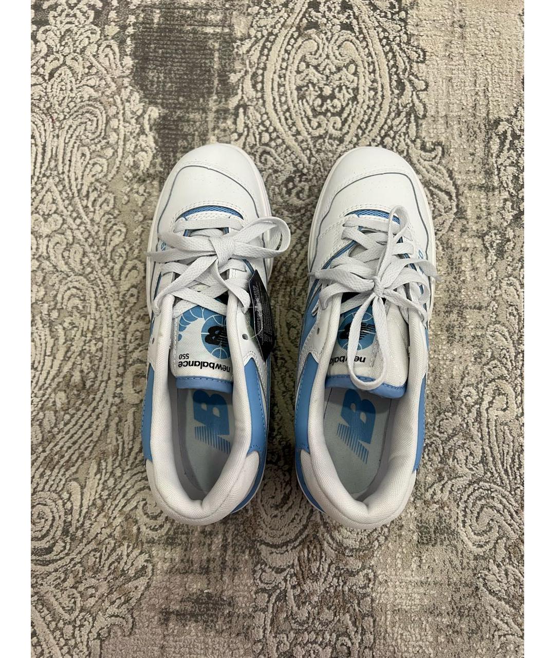 NEW BALANCE Белые кожаные кроссовки, фото 3
