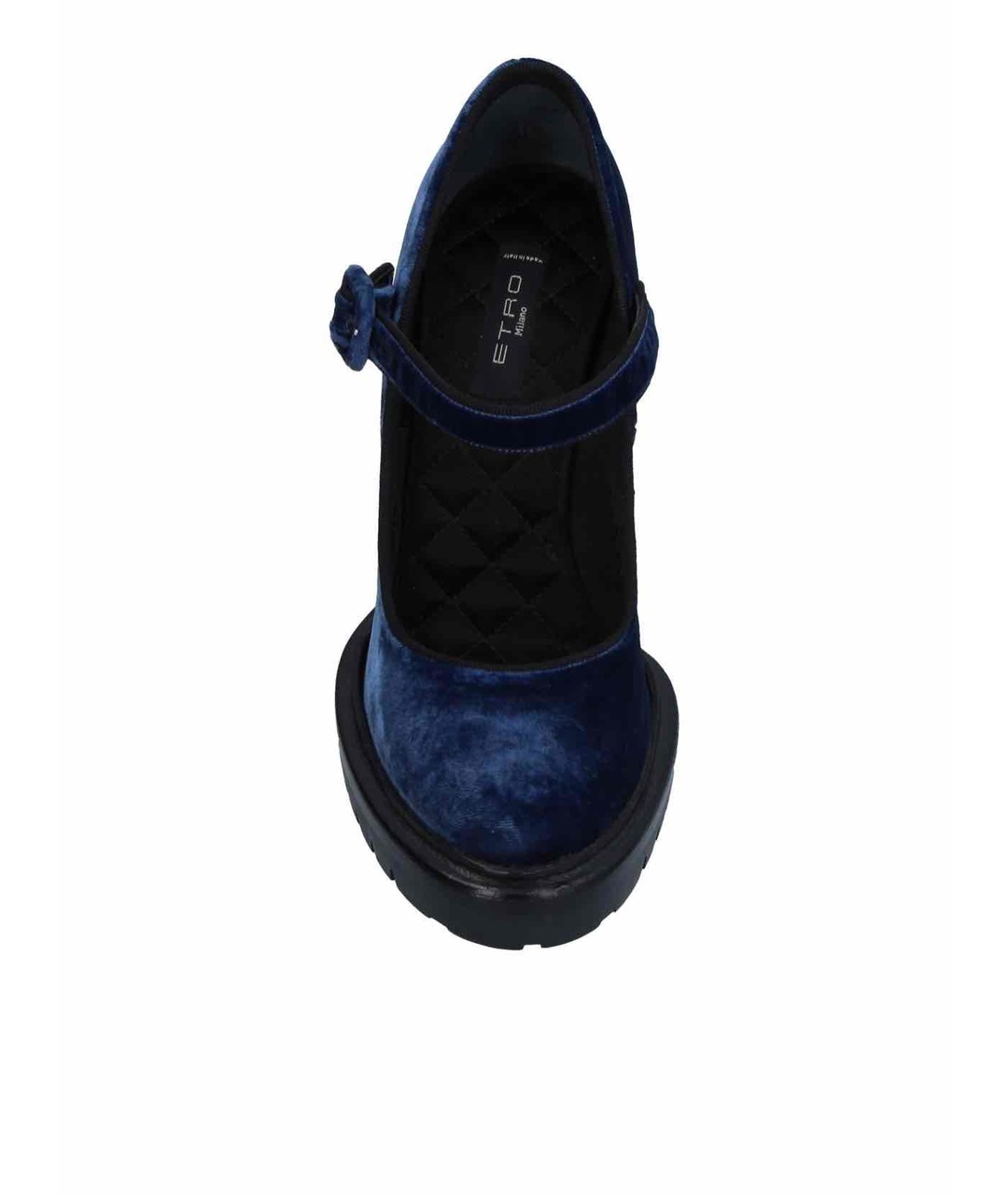 ETRO Темно-синие бархатные туфли, фото 2