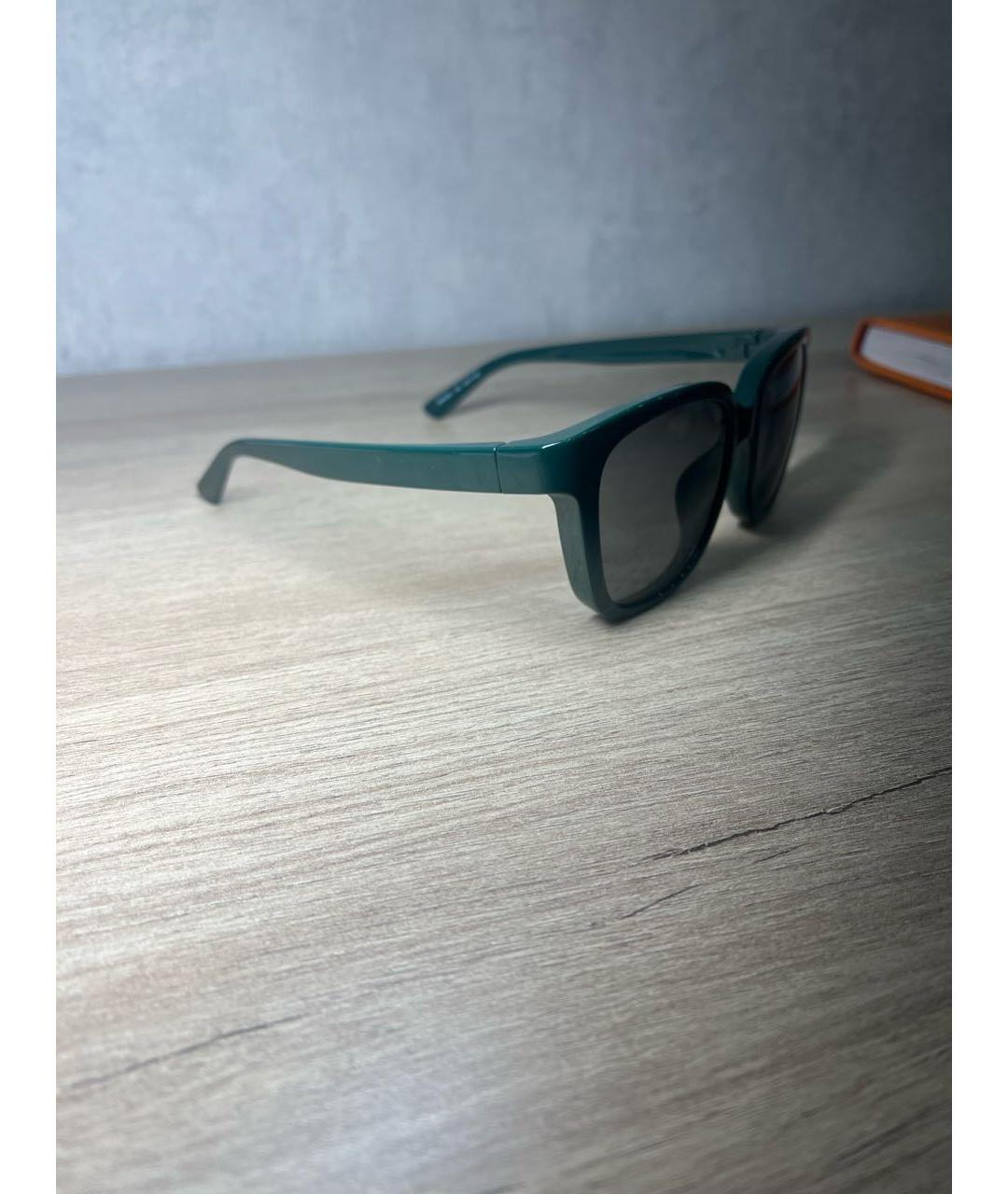 BALENCIAGA Зеленые пластиковые солнцезащитные очки, фото 2