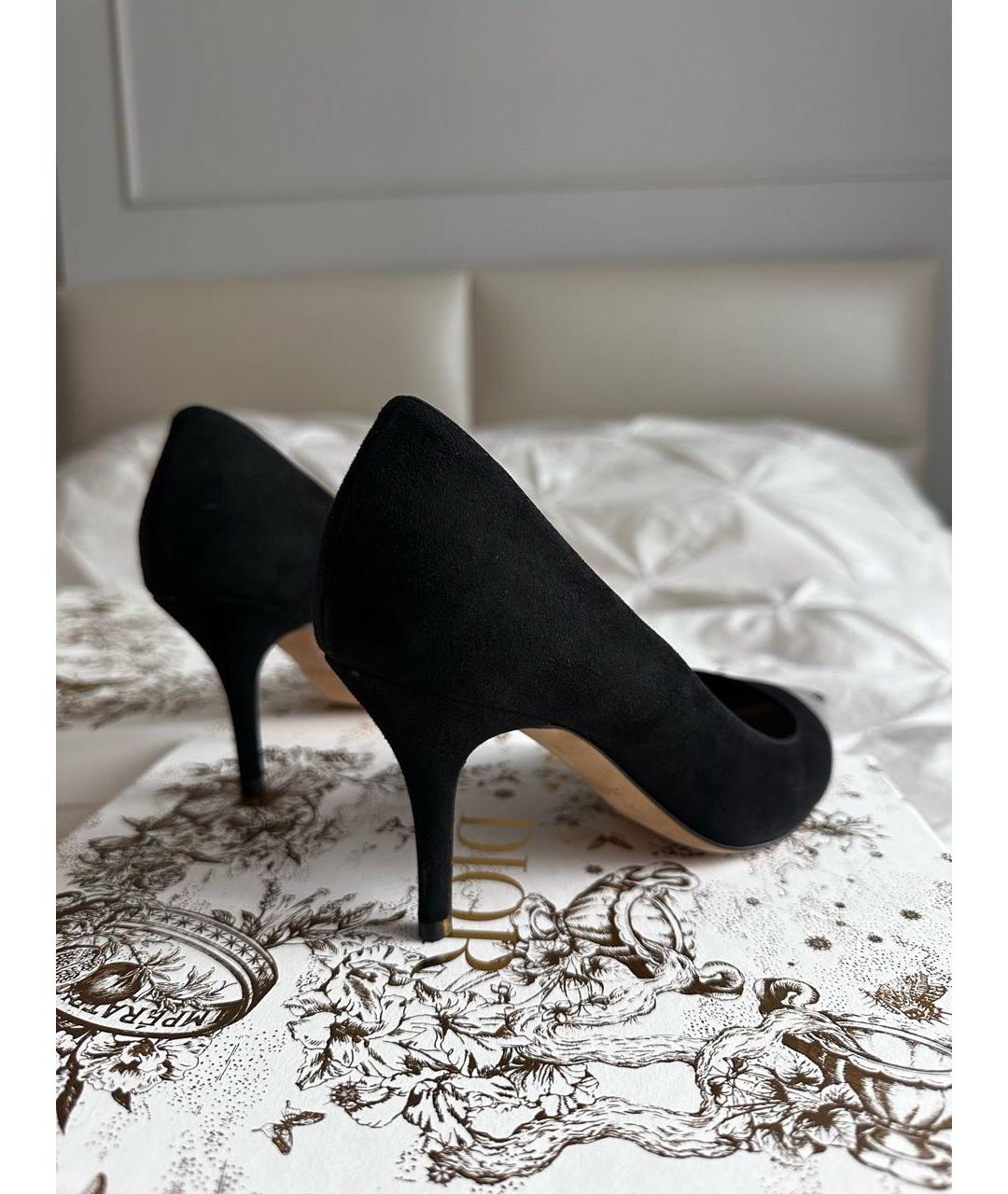 CHRISTIAN DIOR PRE-OWNED Черные замшевые туфли, фото 8